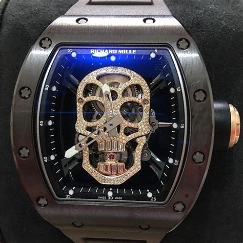 richard mille skull clock.